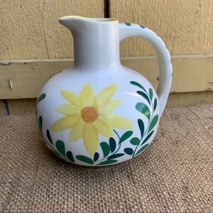 Vintage Hand Painted Nasco Water Pitcher Floral